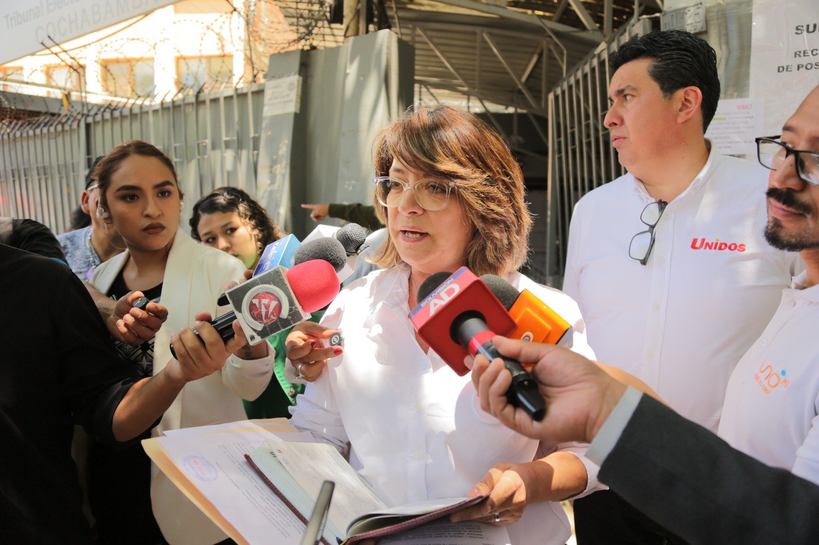 Rocío Molina denuncia la vulneración de sus derechos políticos ante el Tribunal Electoral Departamental (TED).