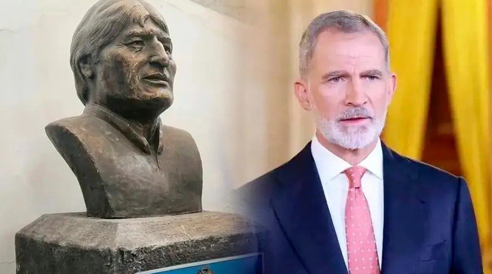 Evo considera que retirar su busto de la Asamblea es «reverencia al Rey de España»